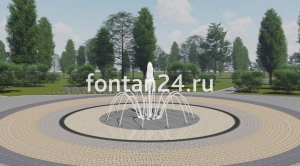 Фонтан для парка "Дуэт средний" ø=3 м