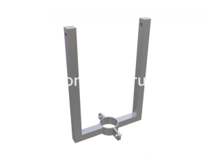 Кронштейны для двух светильников нержавеющая сталь (хомут 40) в ассортименте