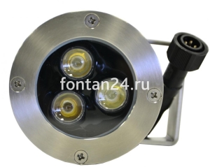 Подводный прожектор (LED) с контроллером, 3 диода, 25°, 12V.АC-RGB Подводный прожектор (LED) с контроллером, 3 диода, 25°, 12V.АC-RGB