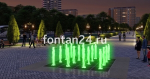 Уличный фонтан "Кубик-Рубик средний" 4x4 м